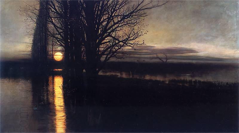 Aurelio de Figueiredo Moonrise oil painting picture